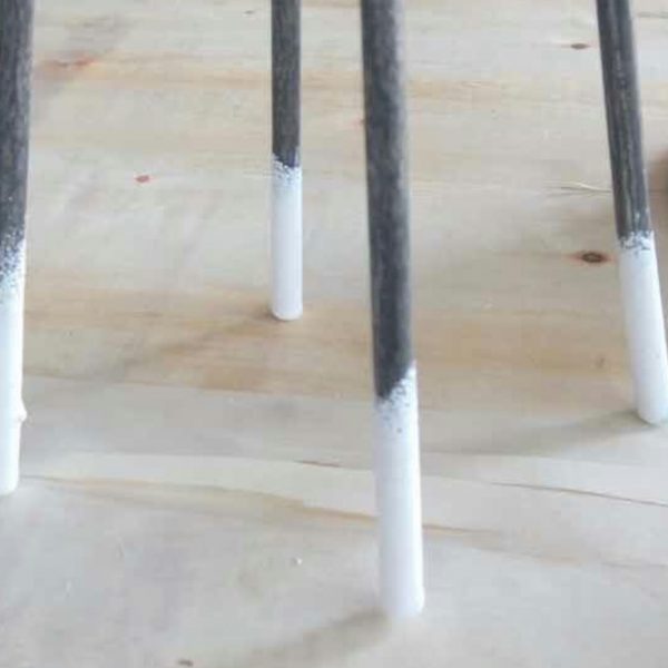 Four Point Wire Bar Chairs Plastic Coated Leg Tips